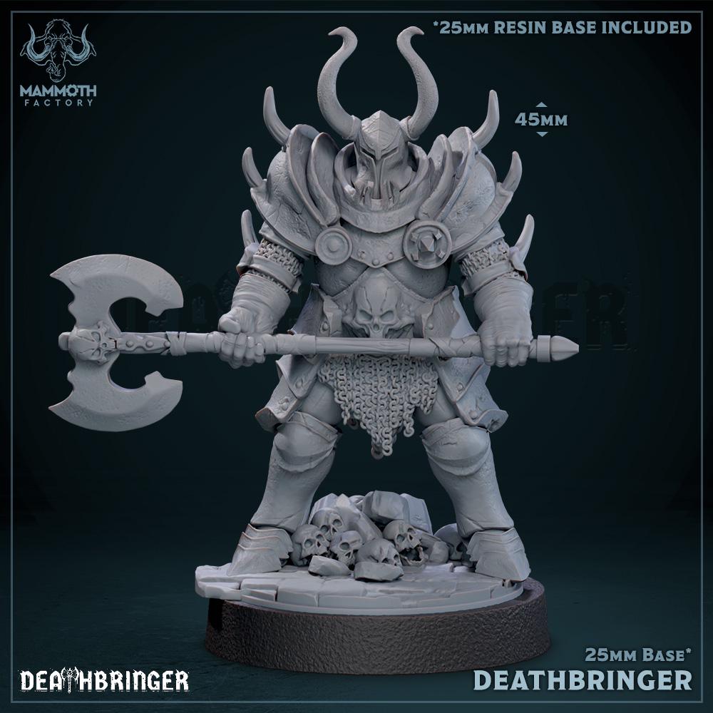 Deathbringer on Skull Display Base | Mammoth Factory
