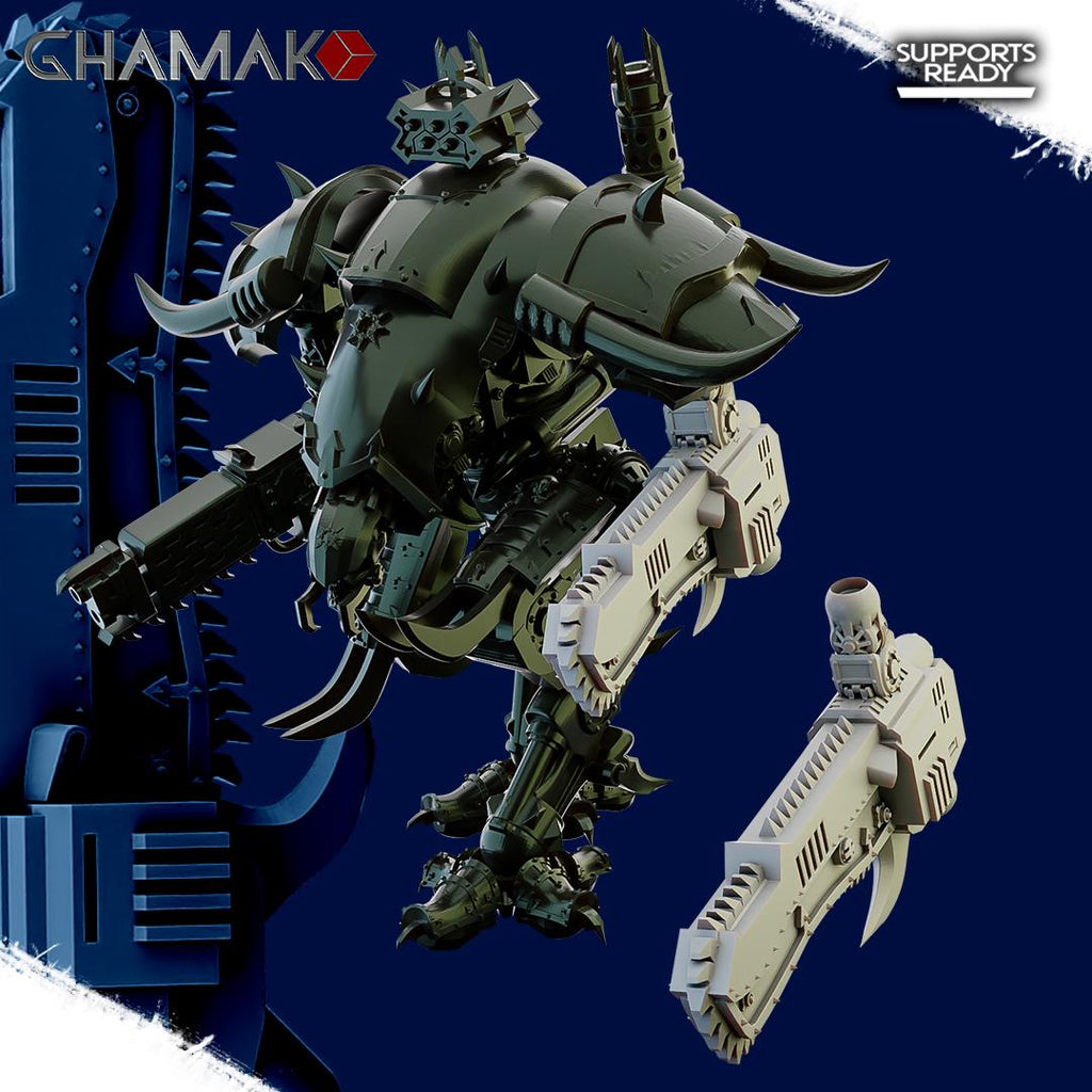 Corrupted Knight | Ghamak | 3d Printed Tabletop Wargames Model