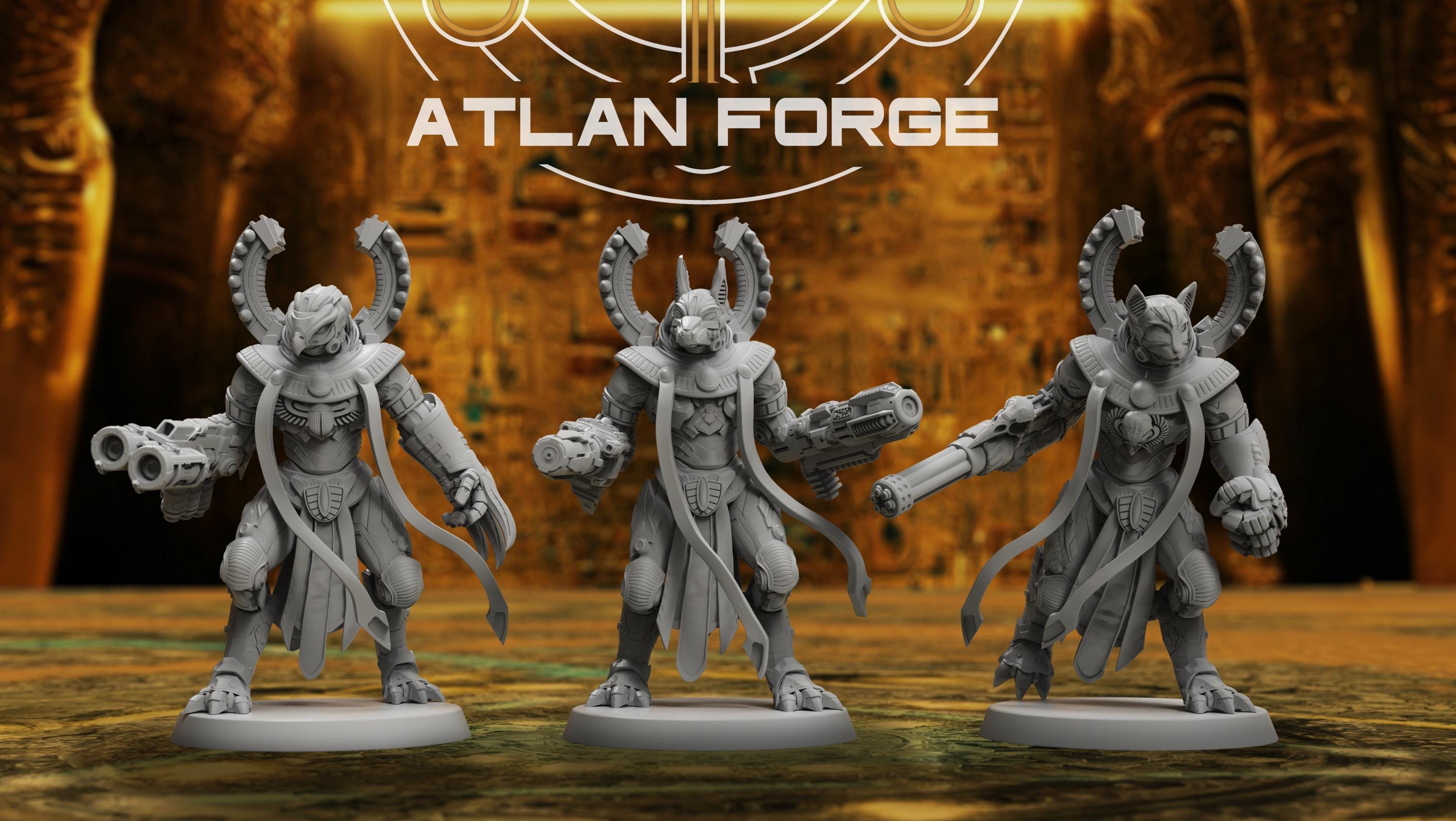 Aegyptian Sentinels (set of 3) | Atlan Forge