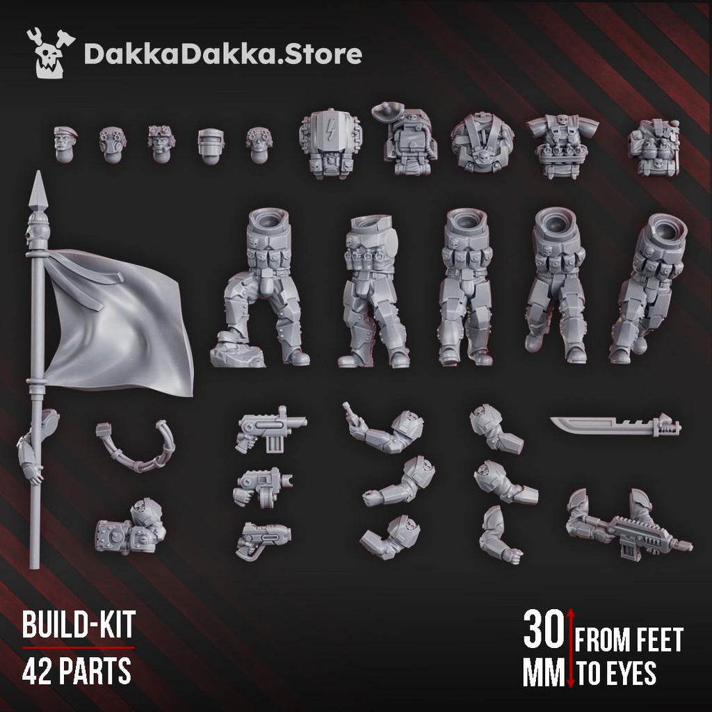 The Phaeton Lead Squad (build kit) | DakkaDakkaStore Resin Proxies for Table Top Wargaming
