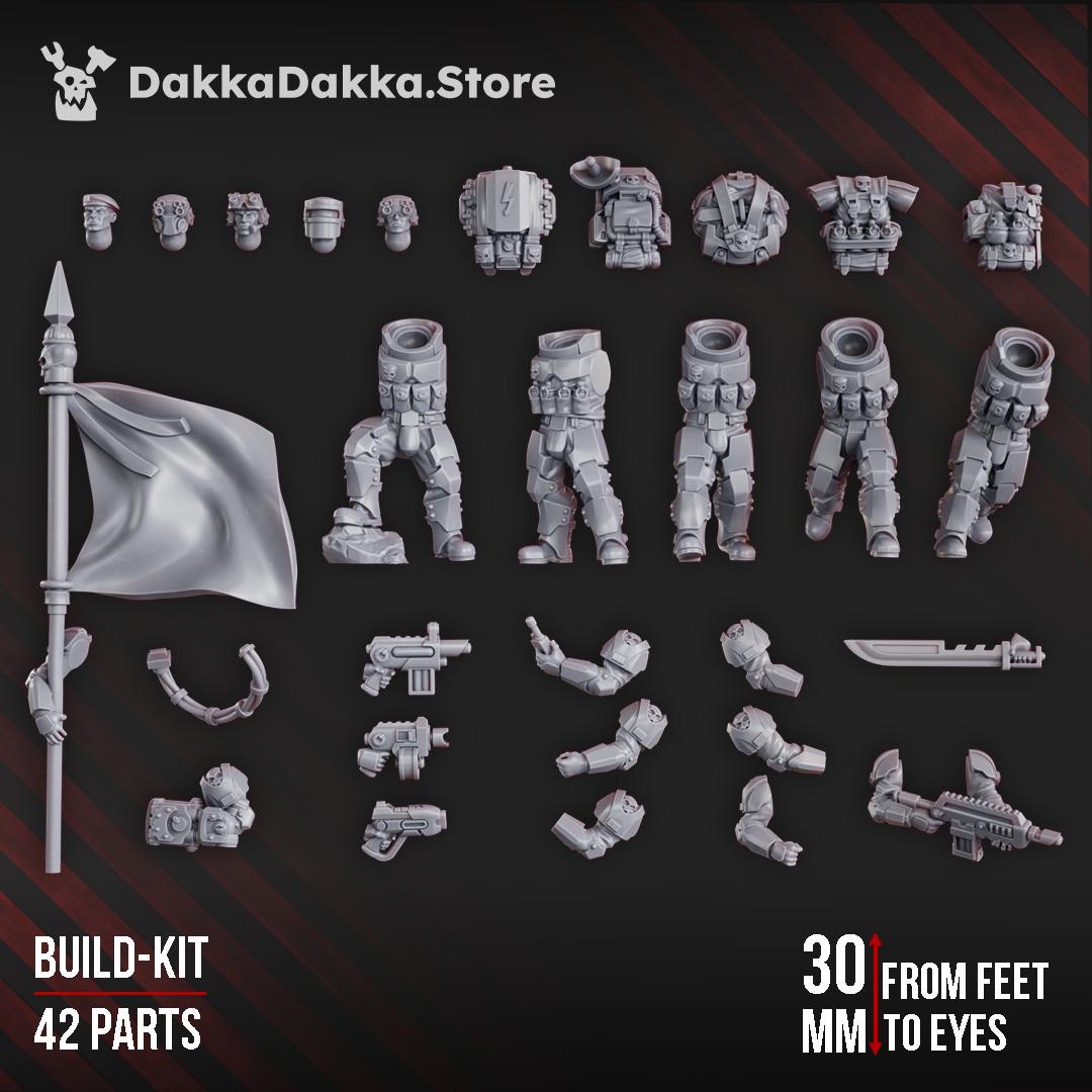 The Phaeton Lead Squad (build kit) | DakkaDakkaStore Resin Proxies for Table Top Wargaming