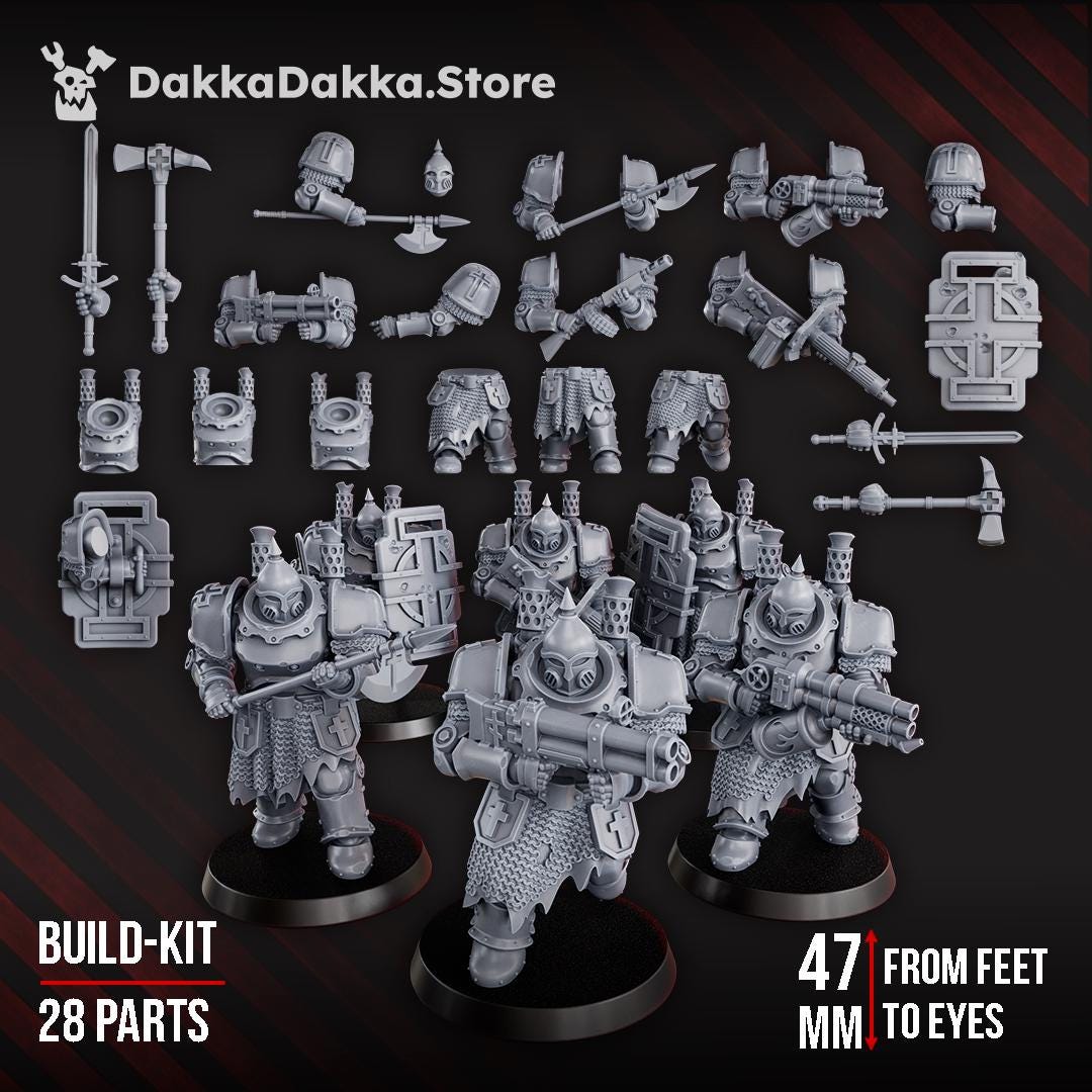 Heavy Bogatyr Squad, Steel Union Build Kit | DakkaDakka