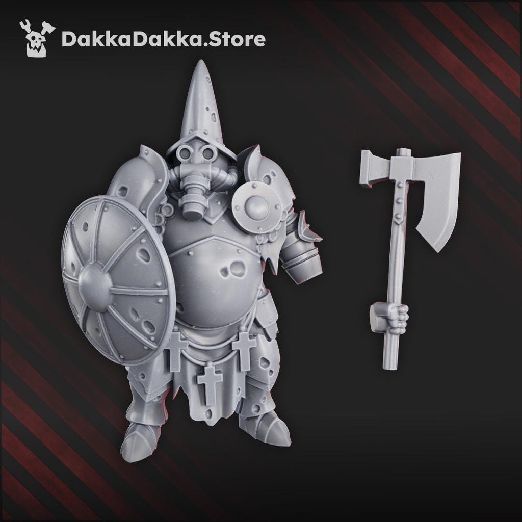 Verdugo Inquisitorial Shield and Machinegun - Torquemada’s Inquisition Heavy Infantry 3 Model Set | DakkaDakka