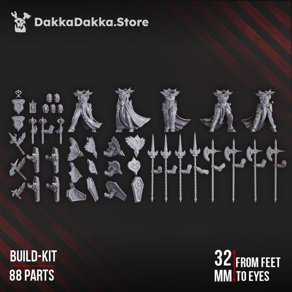 Maidens of Praesidium Squad (x5) Preassembled and Build Kit | DakkaDakka
