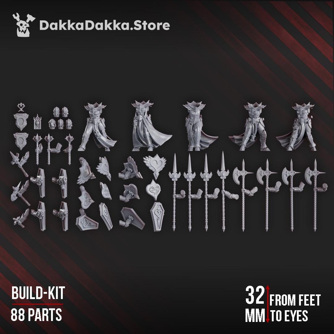 Maidens of Praesidium Squad (x5) Preassembled and Build Kit | DakkaDakka