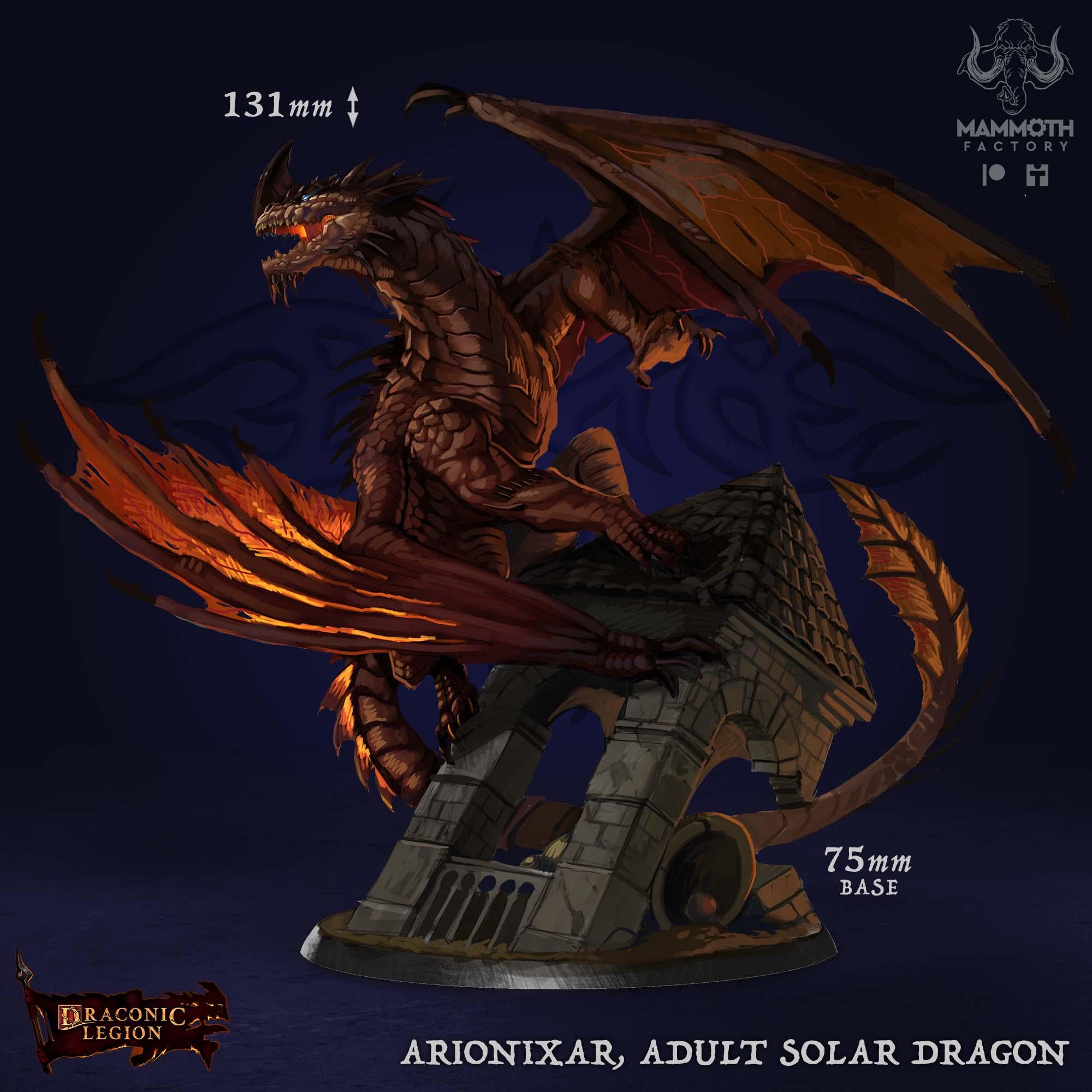 Arionixar, Adult Solar Dragon | Mammoth Factory | Draconic Legion