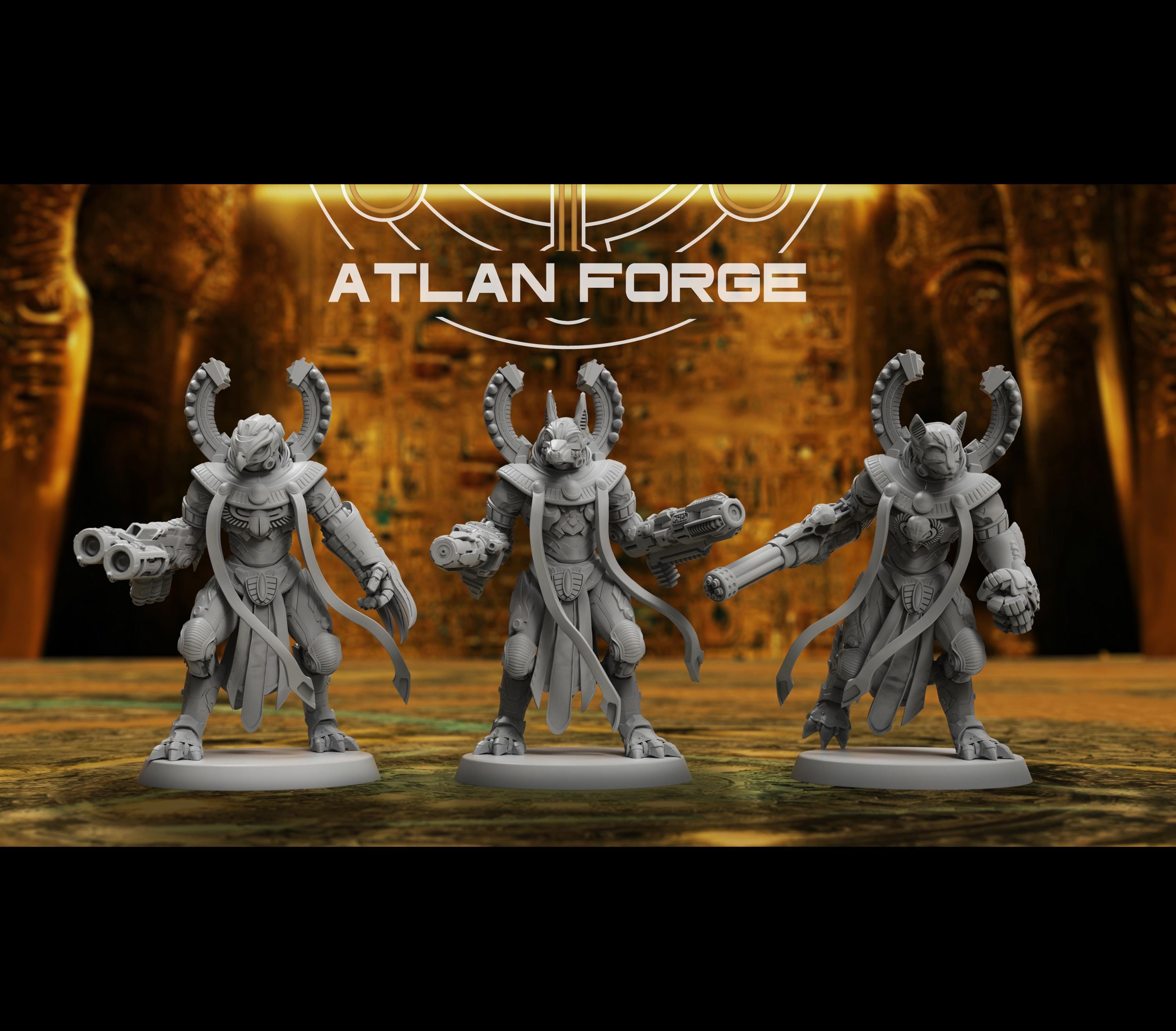 Aegyptian Sentinels (set of 3) | Atlan Forge