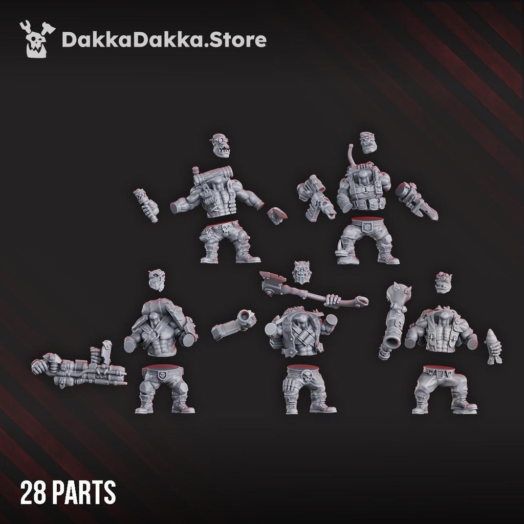 Blak Orks Mob COMPLETE SET COMMANDOS | DakkaDakka