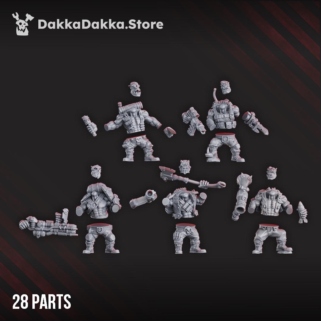Blak Orks Mob COMPLETE SET COMMANDOS | DakkaDakka