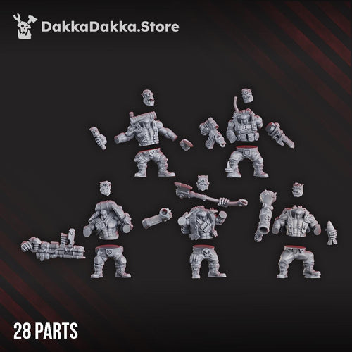 Blak Orks Mob COMPLETE SET COMMANDOS | DakkaDakka