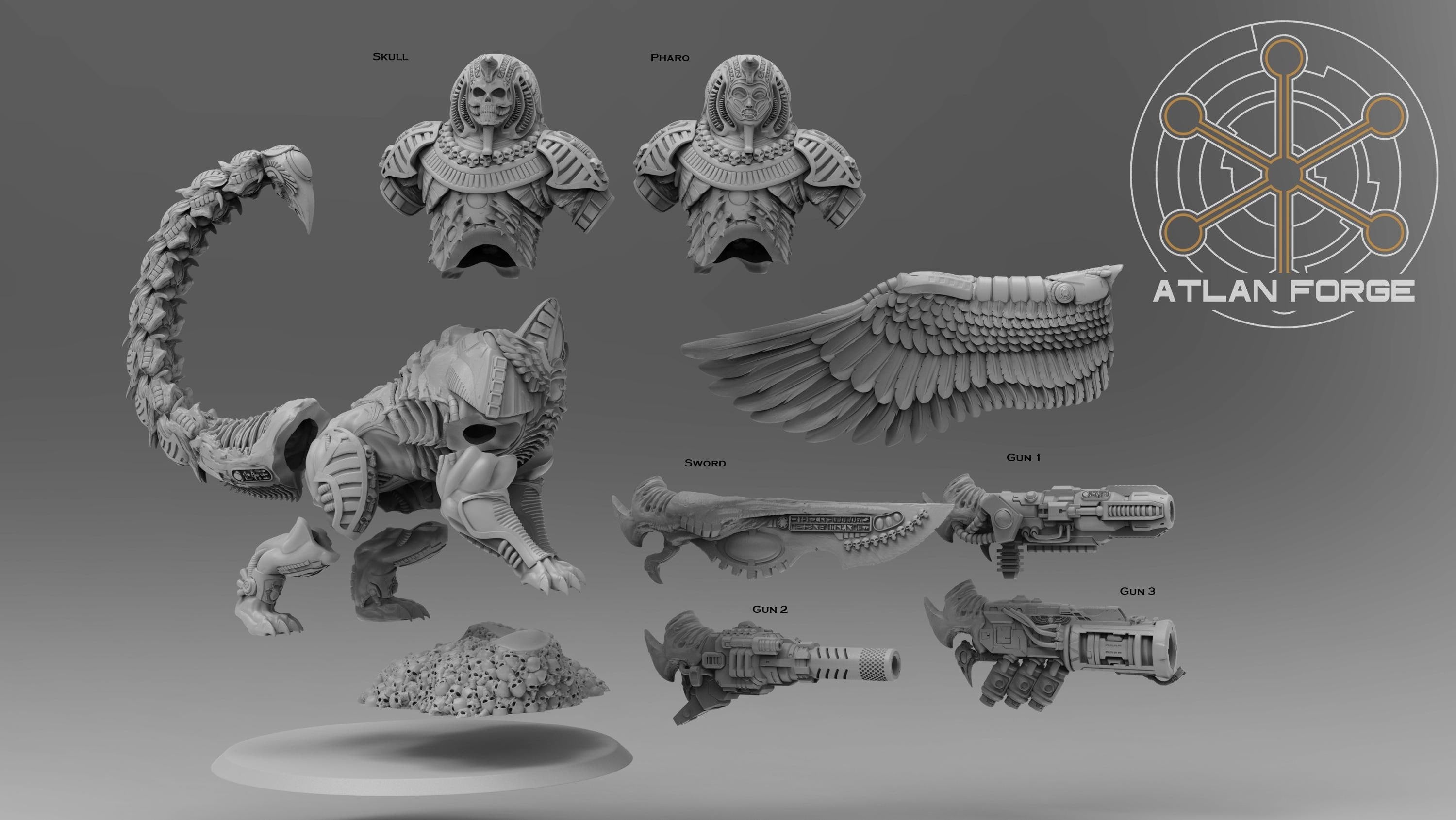 Aegyptian Battle Sphinx | Atlan Forge
