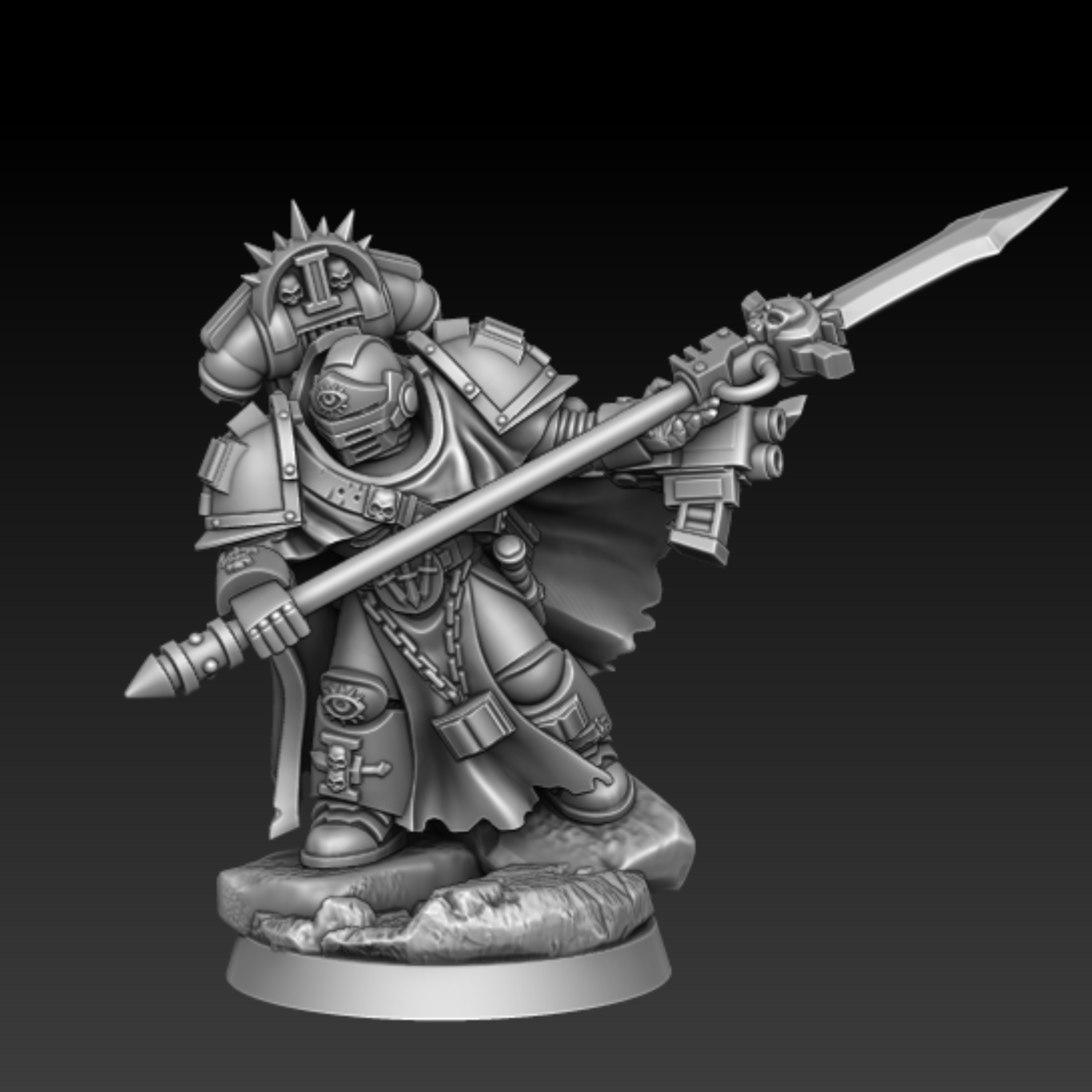 Silver Wardens Champion of the Brothers UPDATED | DMG Minis