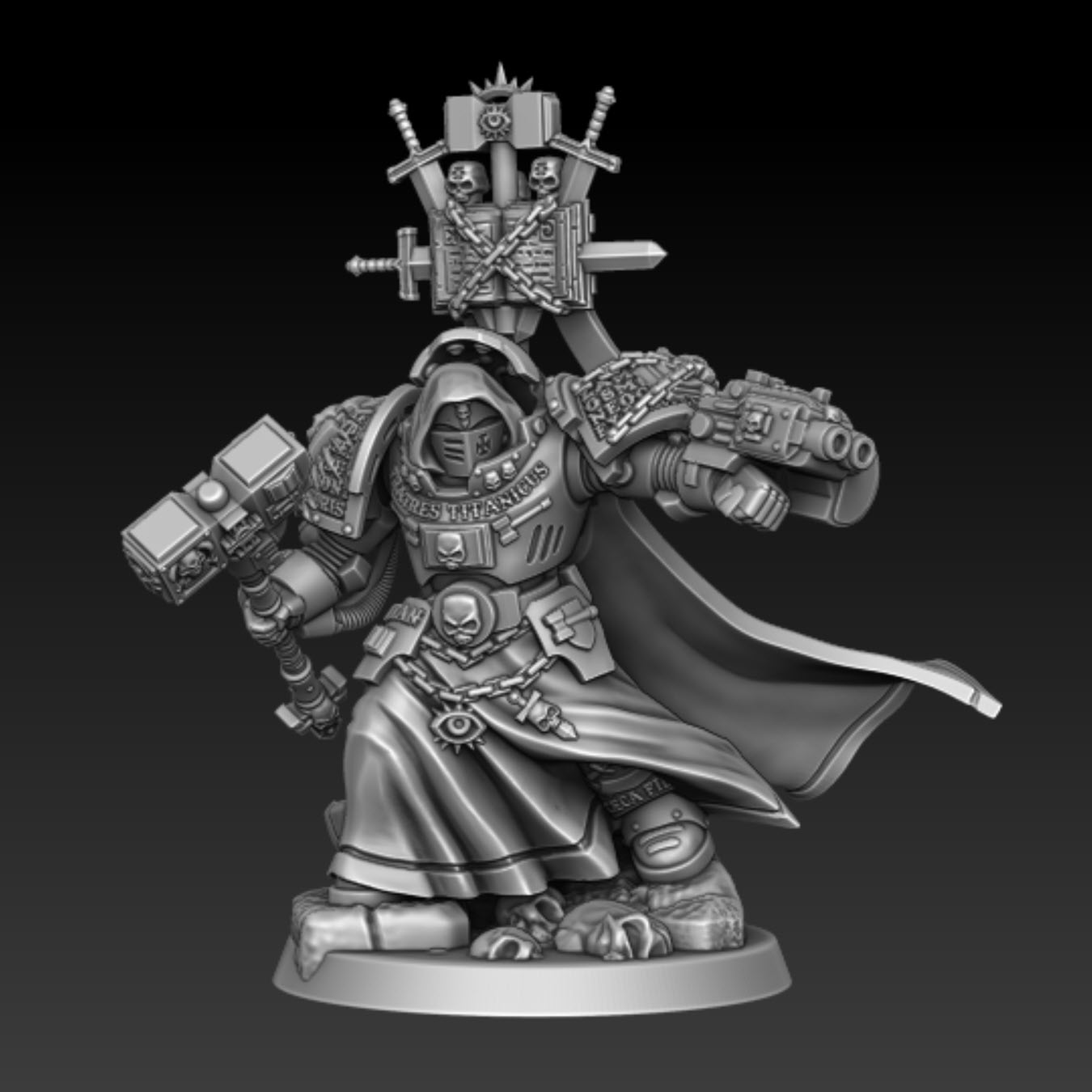 Silver Wardens Apex Terminator Squad Leader | DMG Minis