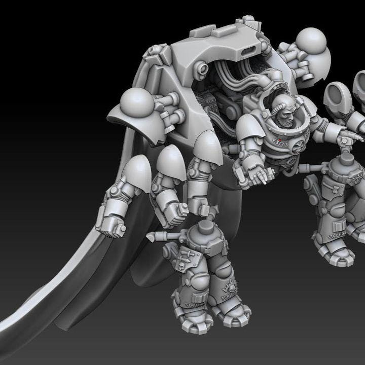 Silver Wardens Dread Walker Demon Slayer Knight | DMG Minis
