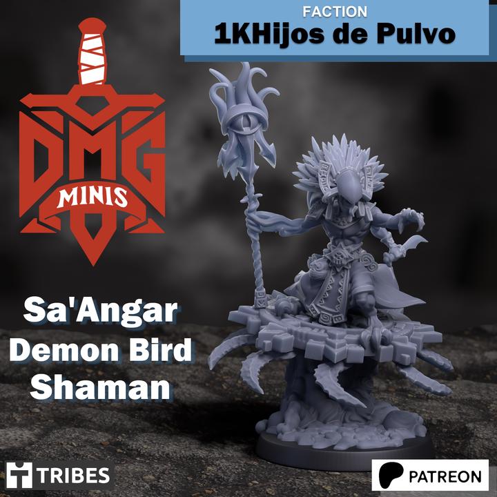 1KHijos de Pulvo Sa'angar Birdman Demon | DMG Minis