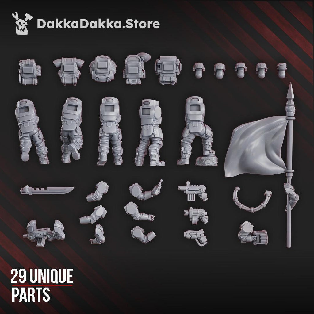 The Phaeton Lead Squad (build kit) | DakkaDakkaStore Resin Proxies for Table Top Wargaming
