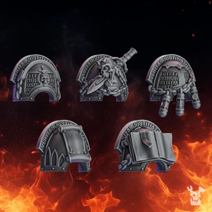 Pactum Aeternum Warden Shoulder Pads (set of 5) | DakkaDakka
