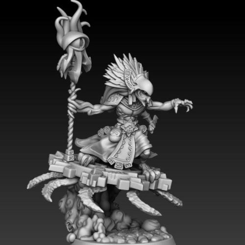 1KHijos de Pulvo Sa'angar Birdman Demon | DMG Minis