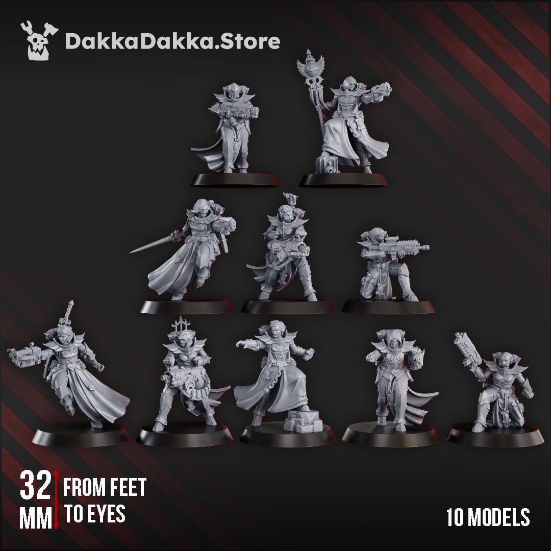 Maidens of Vengence Squad (x10) Preassembled and Build Kit | DakkaDakka
