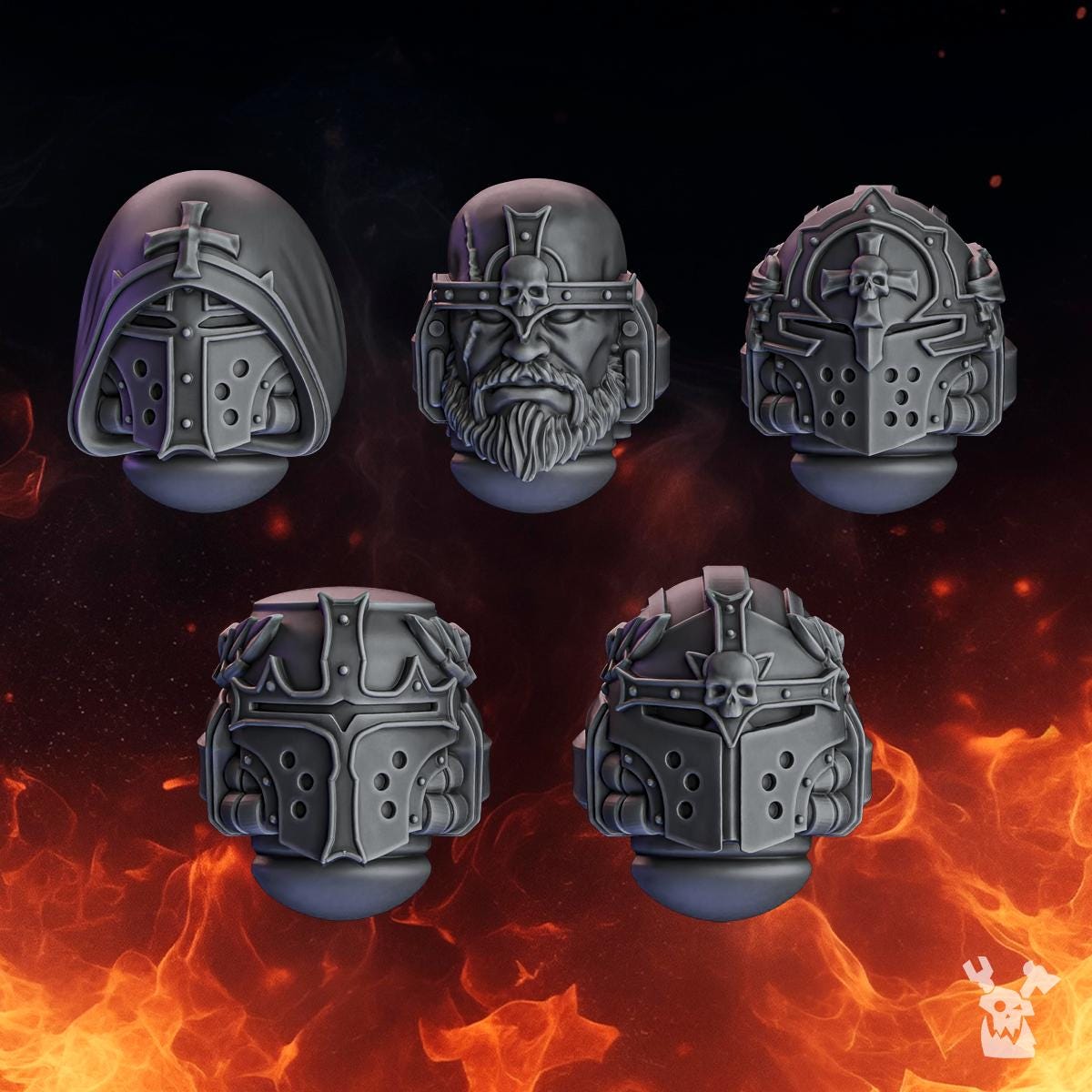 Pactum Aeternum Kitbash Heads | Crusader, Warden, Knights, Legendary Heroes | DakkaDakka