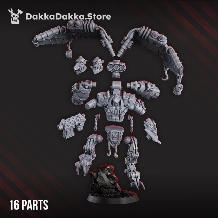 Shuzug The Big Boid | DakkaDakkaStore | 3d Printed Tabletop Wargames Proxy Model for Grimdark Future Orc Marauders