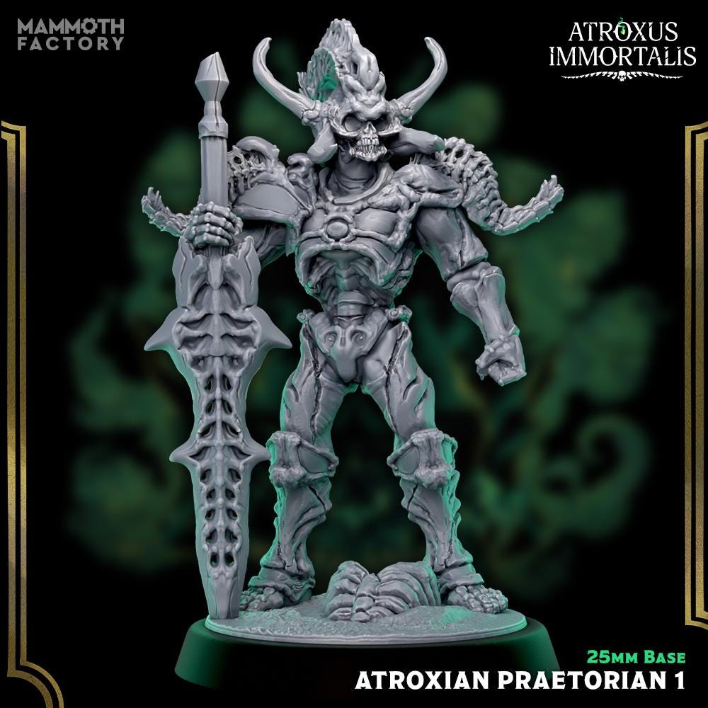 Atroxian Praetorians | Atroxus Immortalis | Mammoth Factory | D&D 5e | One Page Rules | TTRPG