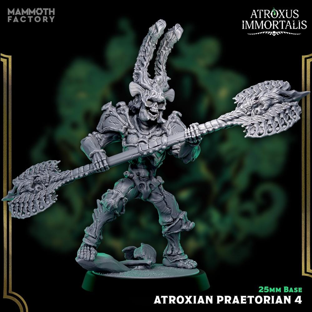 Atroxian Praetorians | Atroxus Immortalis | Mammoth Factory | D&D 5e | One Page Rules | TTRPG