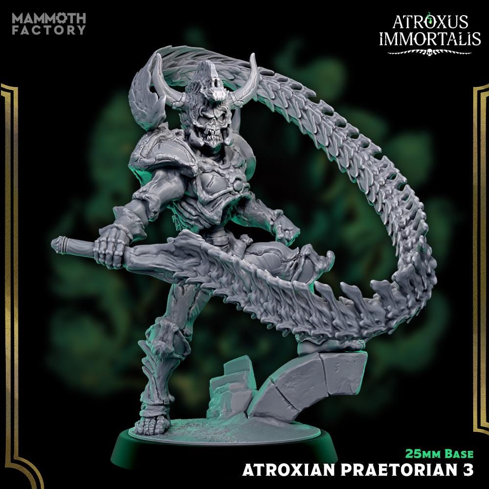 Atroxian Praetorians | Atroxus Immortalis | Mammoth Factory | D&D 5e | One Page Rules | TTRPG