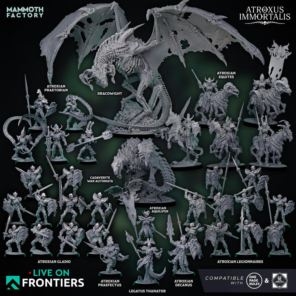 Atroxian Praetorians | Atroxus Immortalis | Mammoth Factory | D&D 5e | One Page Rules | TTRPG