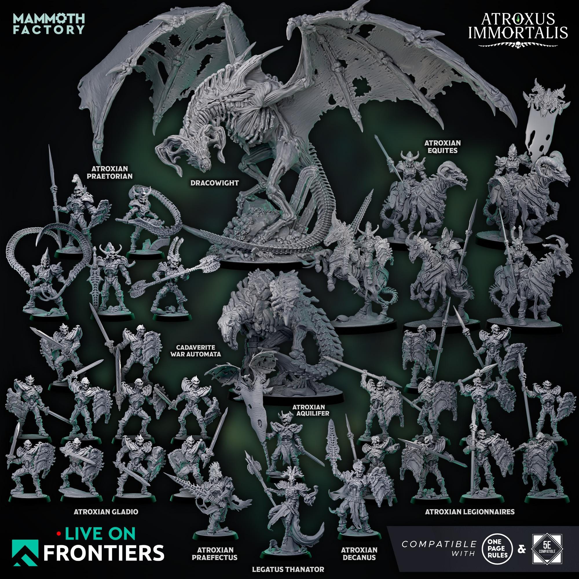Atroxian Praetorians | Atroxus Immortalis | Mammoth Factory | D&D 5e | One Page Rules | TTRPG