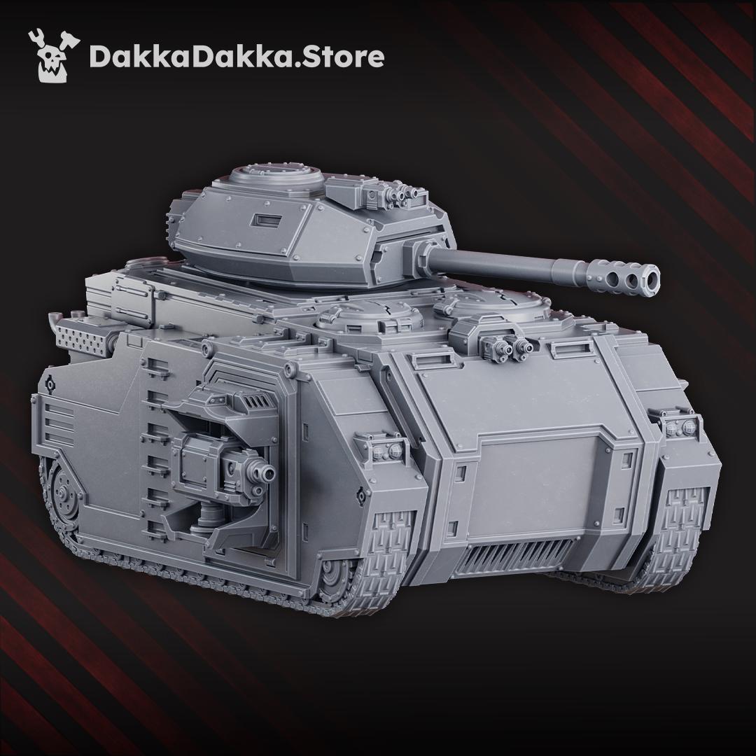 Space Knights APC | DakkaDakka | 3 Printed Tabletop Wargames Proxy Model for Grimdark Future Brothers Battle Tank APC