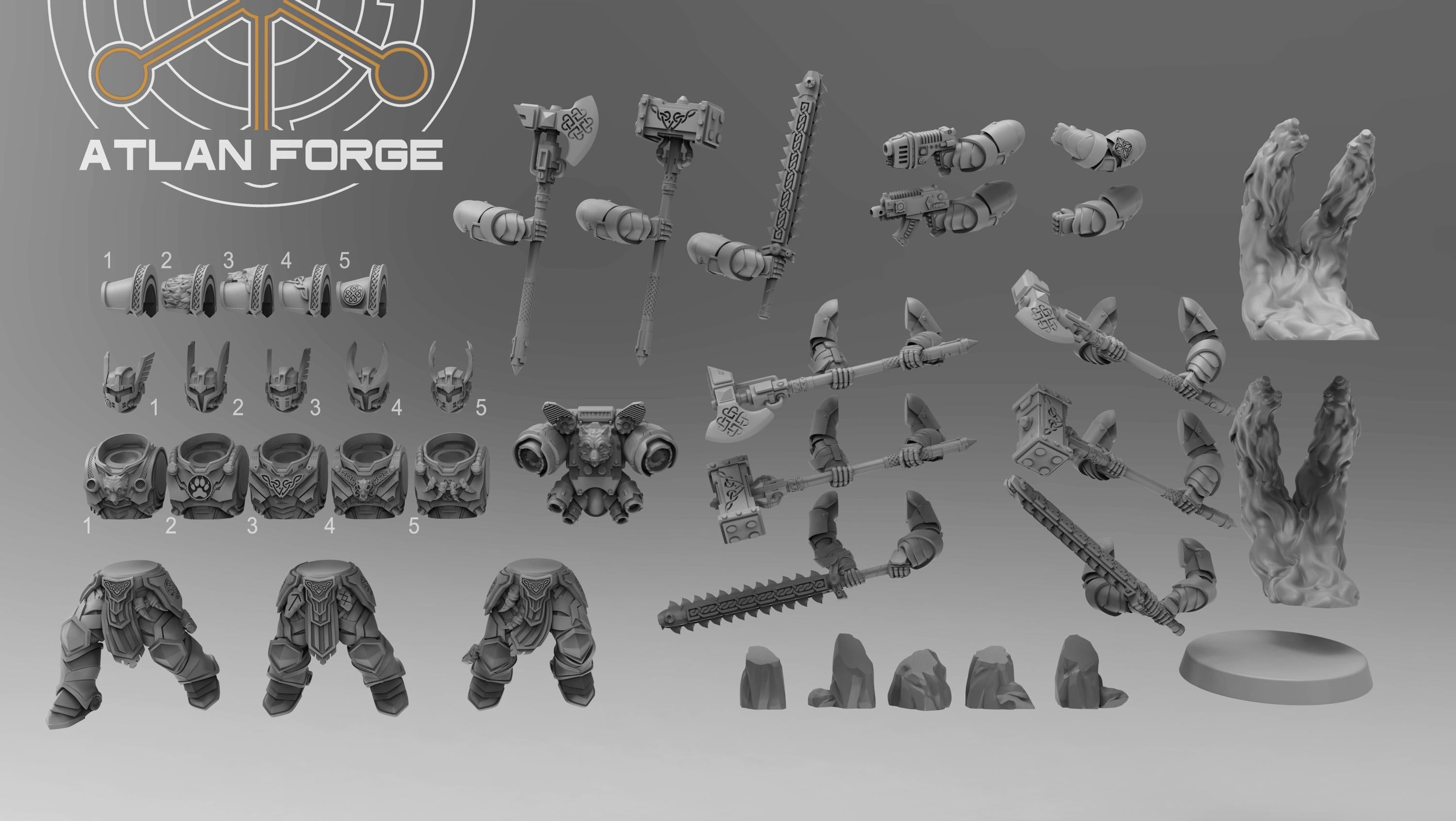 Asgardian Skybreakers (set of 5) | Atlan Forge | Wolf Assault Brothers