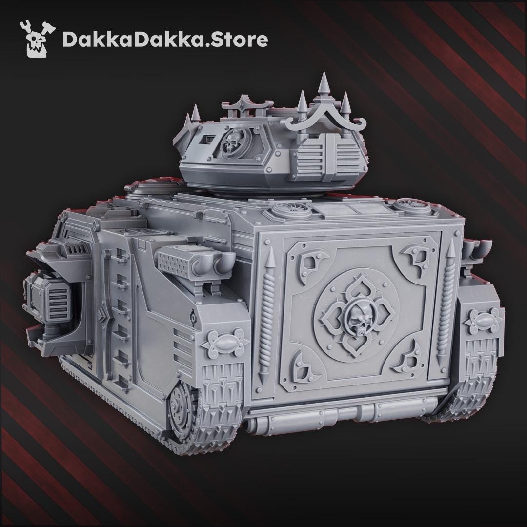Ordine Vendetta Organ Tank, Flame Tank | DakkaDakka | 3D Printed Tabletop Wargame Model Blessed Sisters