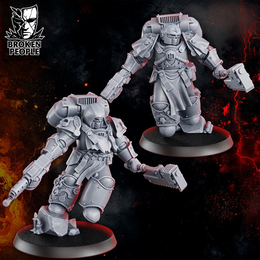 Punisher squad 5 Pre-assembled Models | 3d Printed Tabletop Wargames Miniatures