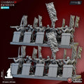 Teppou Ashigaru (Musket & Blunderbuss) | Ghamak | 3d Printed Fantasy Miniatures for Tabletop Wargames