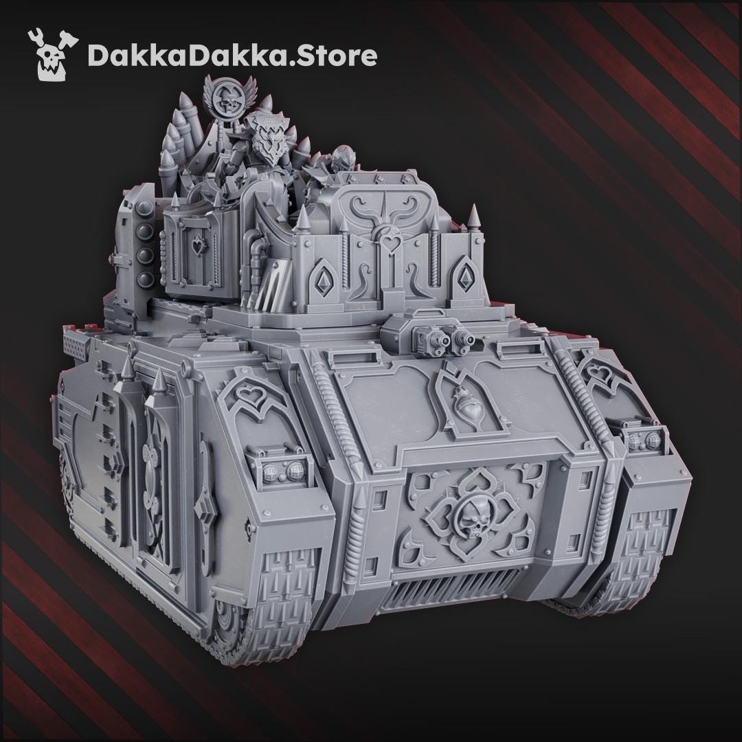 Ordine Vendetta Organ Tank | 3D Printed Tabletop Wargame Model Blessed Sisters