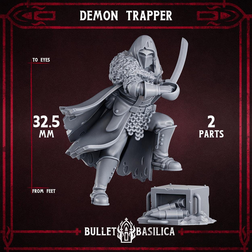 Demon Trapper | Bullet Basilica | 3d Printed Tabletop Trench War Miniature