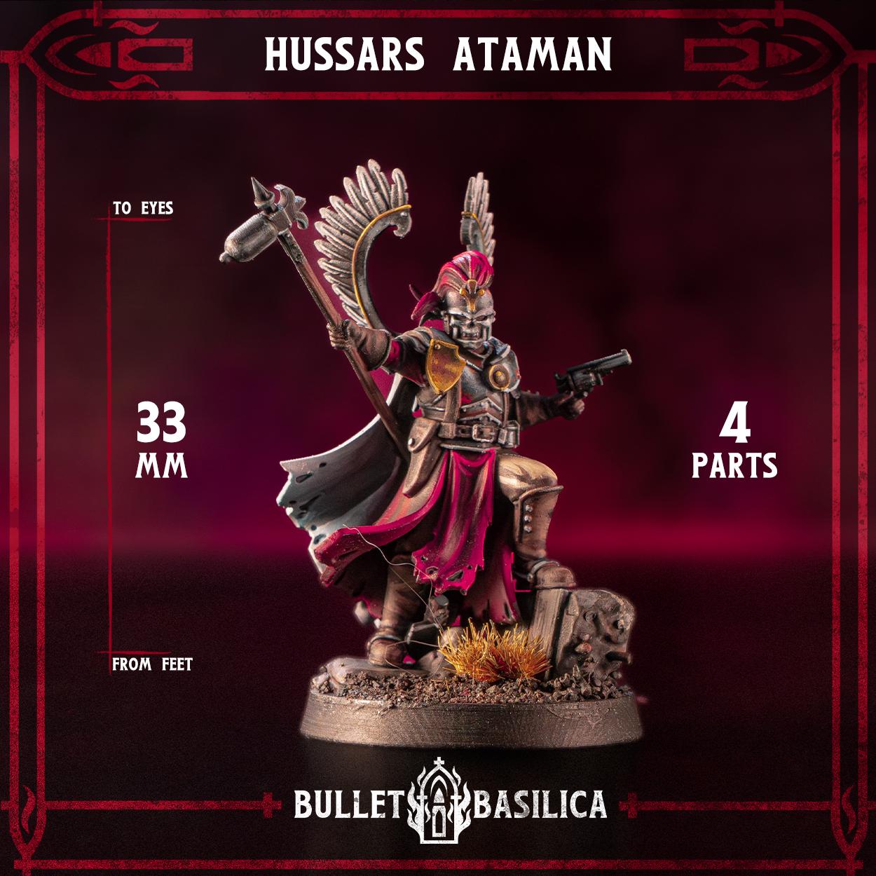 Hussars Ataman | Bullet Basilica | 3d Printed Tabletop Trench War Miniature