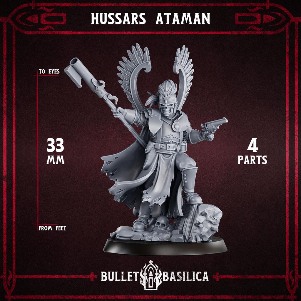 Hussars Ataman | Bullet Basilica | 3d Printed Tabletop Trench War Miniature
