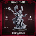 Hussars Ataman | Bullet Basilica | 3d Printed Tabletop Trench War Miniature