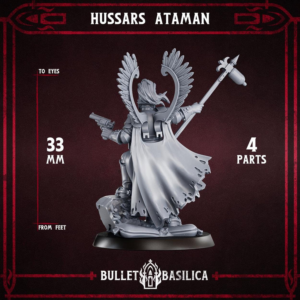 Hussars Ataman | Bullet Basilica | 3d Printed Tabletop Trench War Miniature