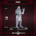Medic, Crimson Hussars | Bullet Basilica | 3d Printed Tabletop Trench War Miniature