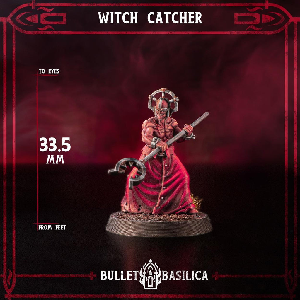 Witch Catcher, Crimson Hussars | Bullet Basilica | 3d Printed Tabletop Trench War Miniature