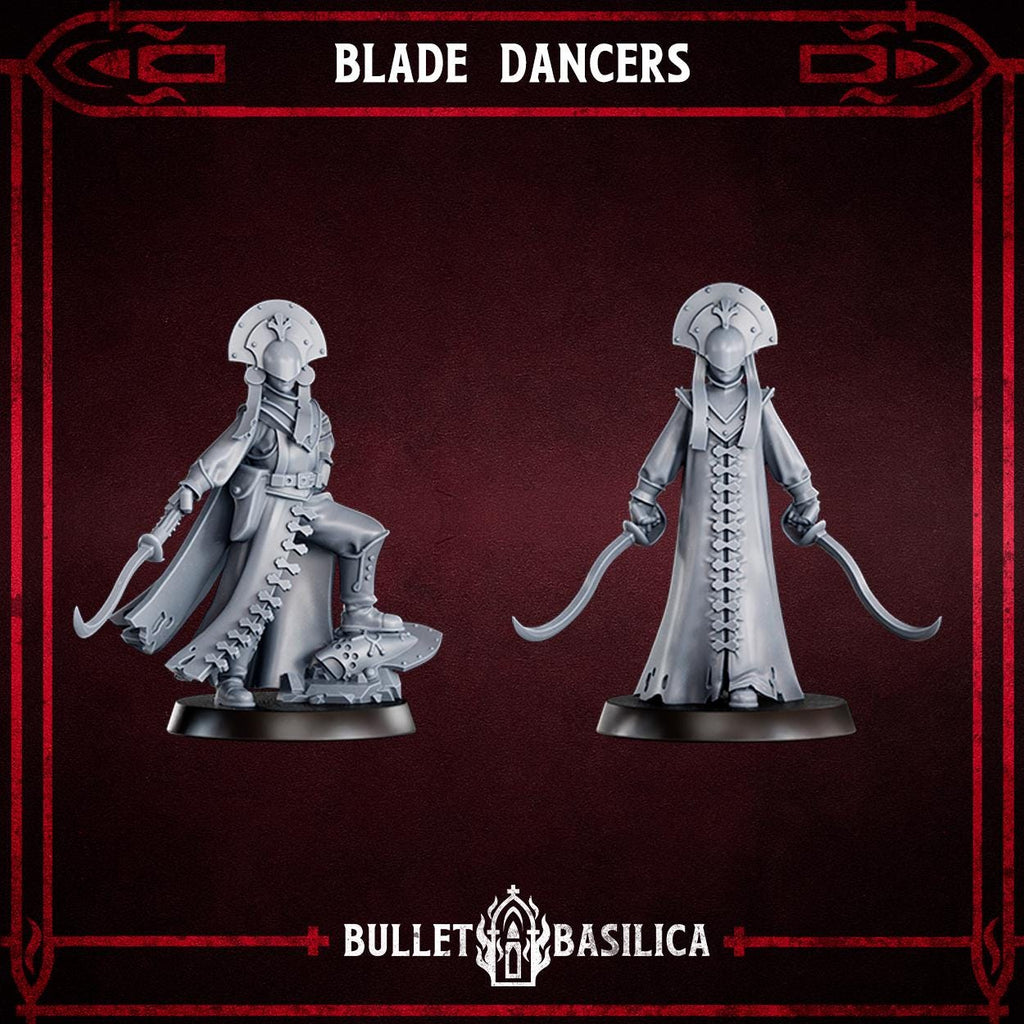 Blade Dancers, Crimson Hussars | Bullet Basilica | 3d Printed Tabletop Trench War Miniature