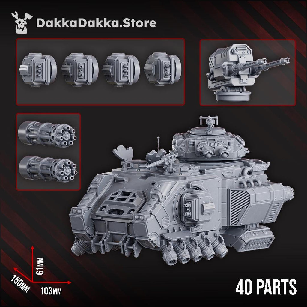 Hover APC RP-8 Rapid Pulsar | DakkaDakka | 3d Printed Wargames Models
