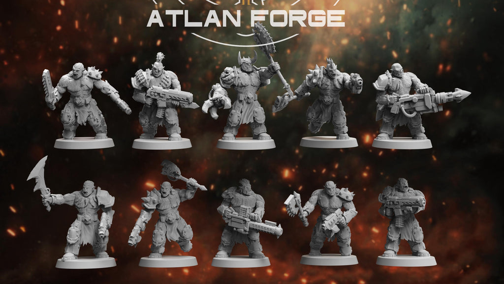 Grokk Warpack | Atlan Forge | 3d Printed Tabletop Wargames Miniatures