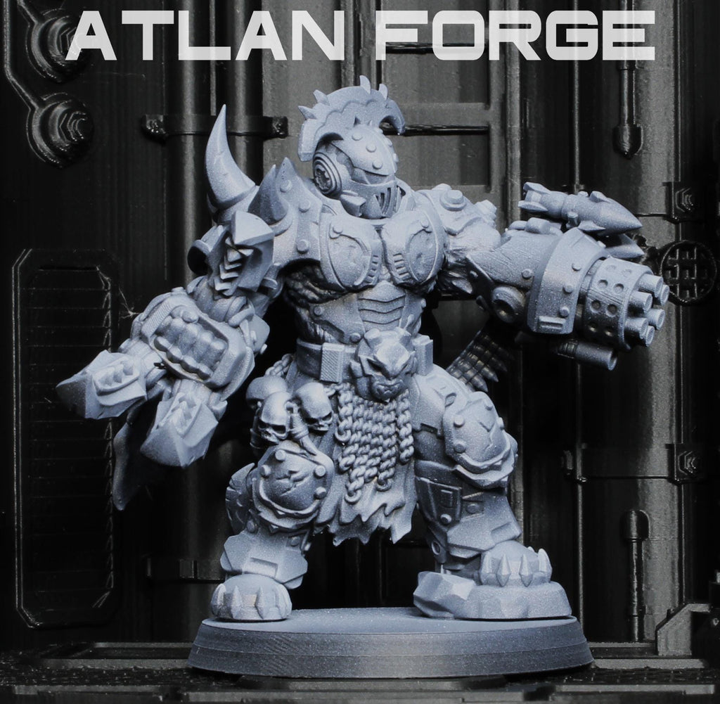Grokk Brutelord | Atlan Forge | 3d Printed Tabletop Wargames Miniature