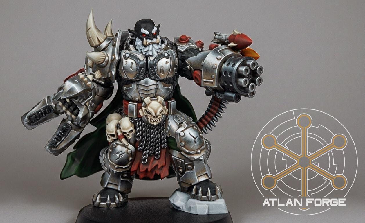Grokk Brutelord | Atlan Forge | 3d Printed Tabletop Wargames Miniature