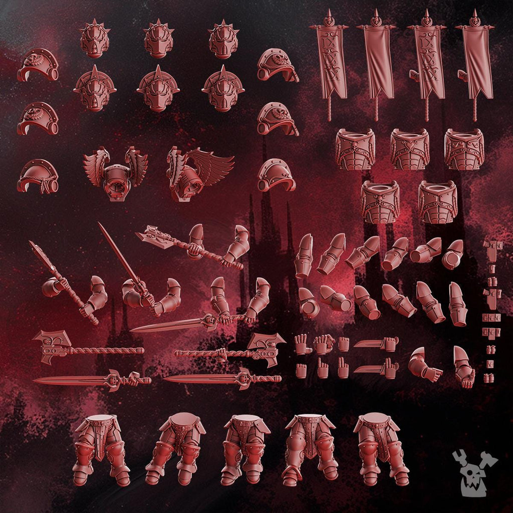 Crimson Wings Honour Squad Build Kit by DakkaDakka | 3d Printed Tabletop Wargames Miniature