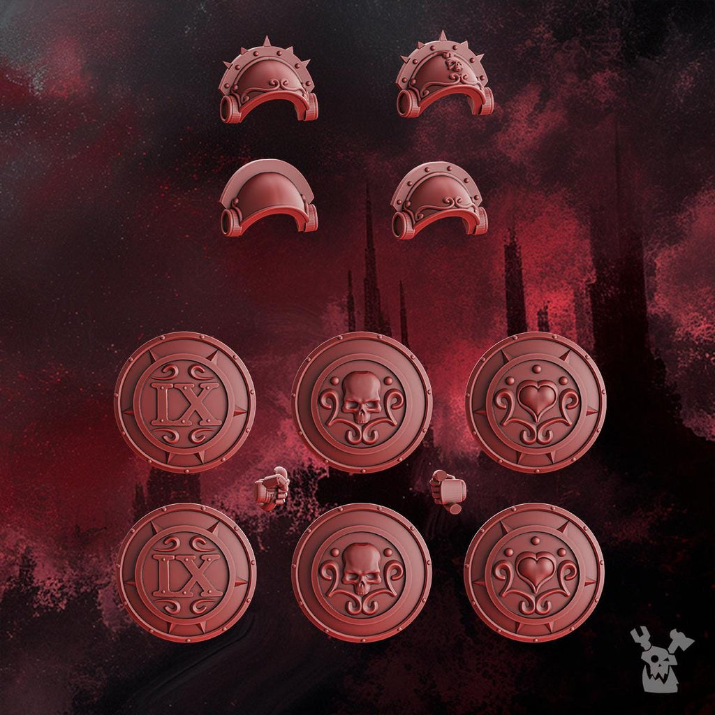 Crimson Wings Destroyers Squad Build Kit by DakkaDakka | 3d Printed Tabletop Wargames Miniature